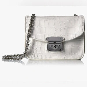 SAM EDELMAN NWOT Hudson Mini Crossbody Bag‎ in Cream with Gold Chain